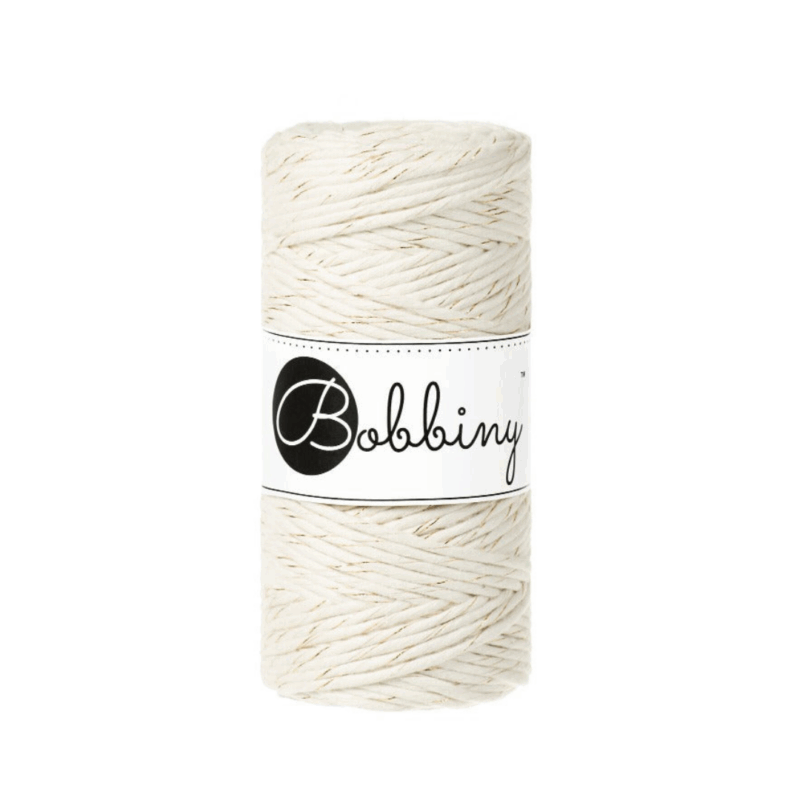 Golden Natural: Macramé cord 3 mm