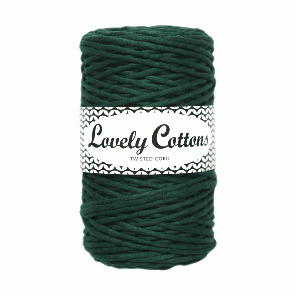 Flaskegrøn: Twisted cord 3 mm