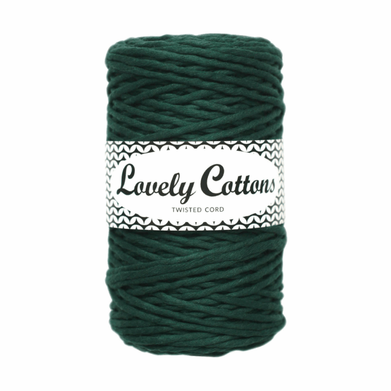 Flaskegrøn: Twisted cord 3 mm