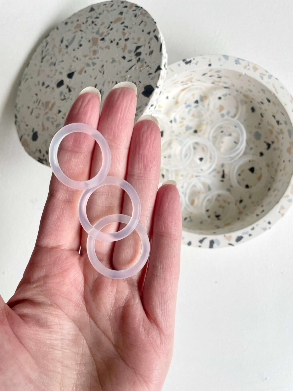Transparent O-ring til Suttekæder