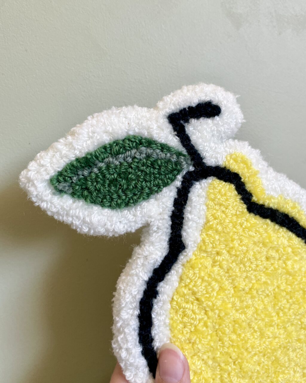 Tuftet vægophæng – Gul citron - Billede 2